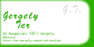 gergely ter business card